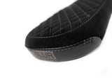 2-Up Black Alcantara Diamond Stitch Seat