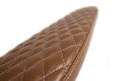 2-Up Brown Diamond Stitch Seat