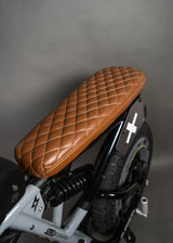 2-Up Brown Diamond Stitch Seat
