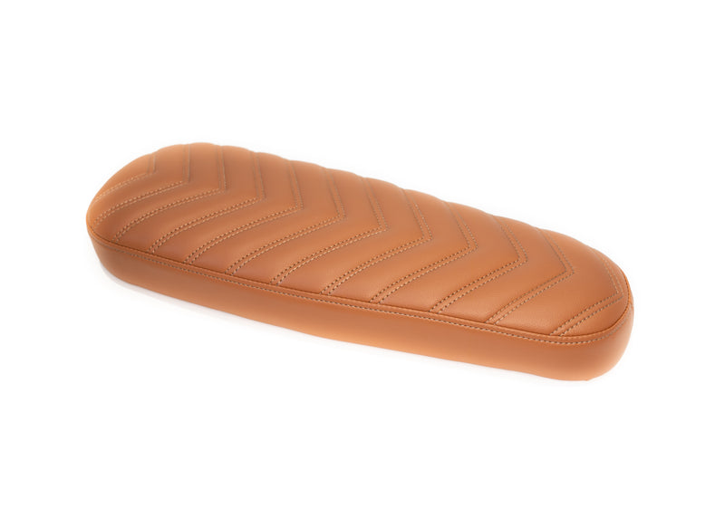 2-Up Caramel V-Stitch Seat