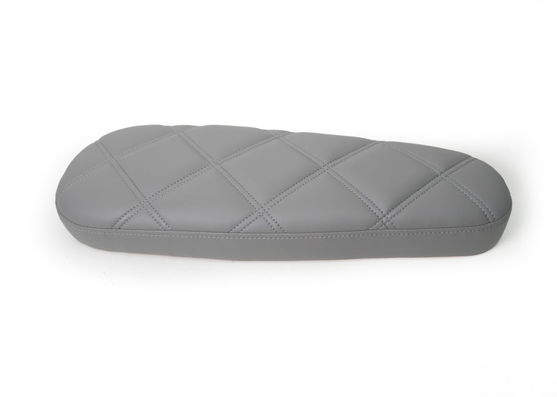 2-Up Gray Diamond Stitch Seat